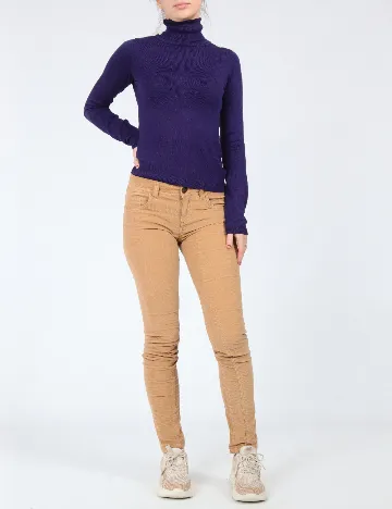 Pantaloni Zara, maro