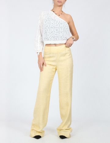 Pantaloni Zara, galben