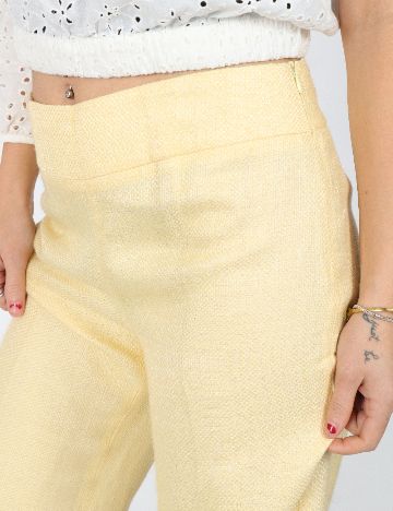 Pantaloni Zara, galben