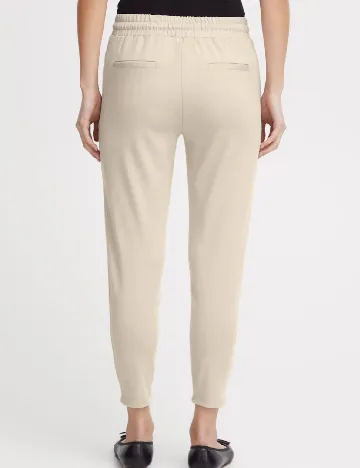 Pantaloni Ichi, crem Crem