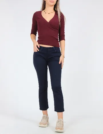 Pantaloni Zara, bleumarin