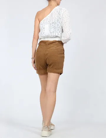 Pantaloni scurti Zara, maro Maro