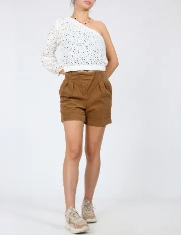 Pantaloni scurti Zara, maro Maro