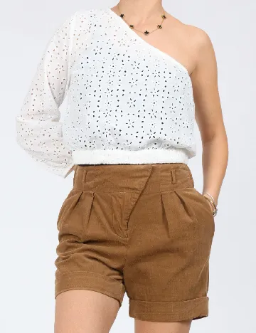 Pantaloni scurti Zara, maro Maro