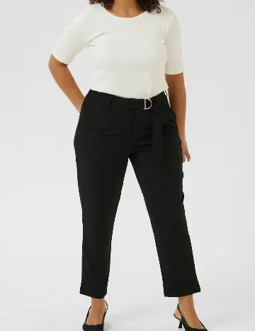 Pantaloni Kaffe Curve, negru