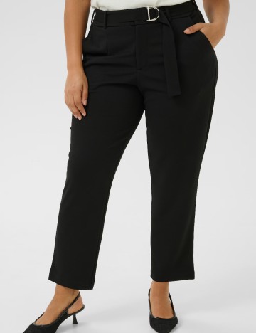 Pantaloni Kaffe Curve, negru