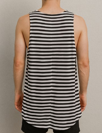 Maiou Bershka, alb/negru