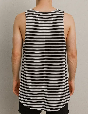 Maiou Bershka, alb/negru