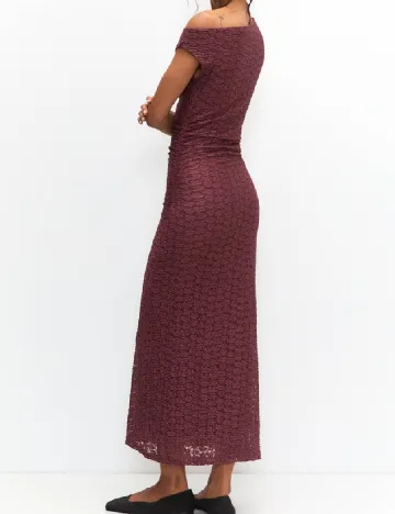 Rochie medie Pull&Bear, pruna Mov