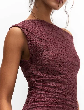 Rochie medie Pull&Bear, pruna Mov