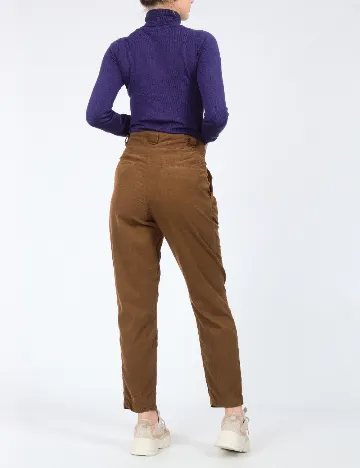 Pantaloni Zara, maro