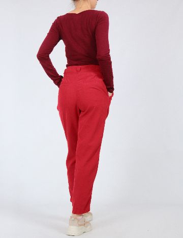 Pantaloni Zara, rosu