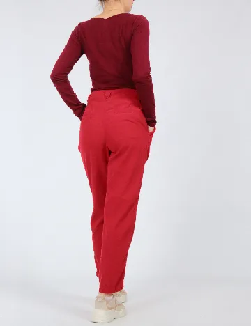 Pantaloni Zara, rosu