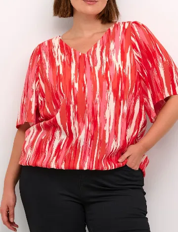 Bluza Kaffe Curve, rosu Rosu