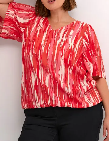 Bluza Kaffe Curve, rosu Rosu