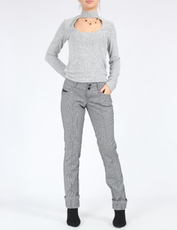 Pantaloni Bershka, gri