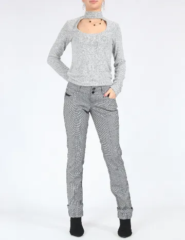 Pantaloni Bershka, gri