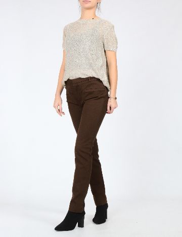 Pantaloni Zara, maro