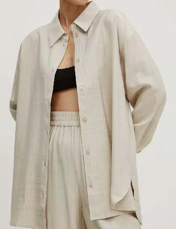 Camasa Oversize Gestuz, bej Crem