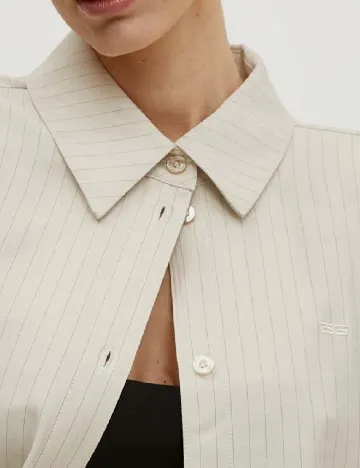 Camasa Oversize Gestuz, bej Crem