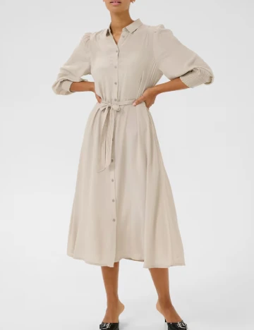 Rochie medie Kaffe, crem