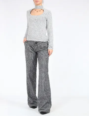 Pantaloni Bershka, gri