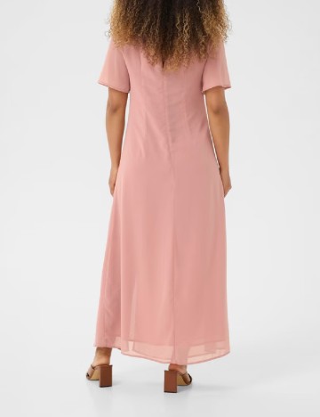 Rochie lunga Cream, roz