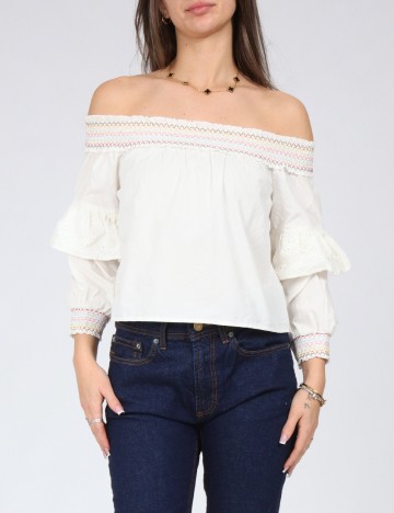 Top Bershka, alb