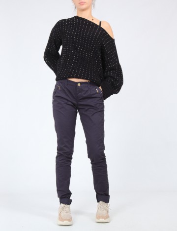 Pantaloni Bershka, bleumarin