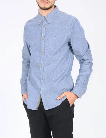 Camasa Bershka, albastru