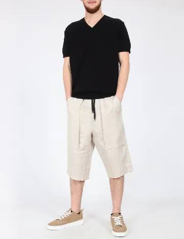 Pantaloni scurti Zara, bej Crem