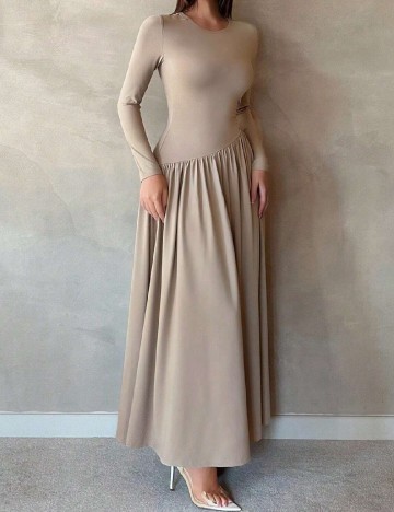 Rochie lunga SHEIN, bej