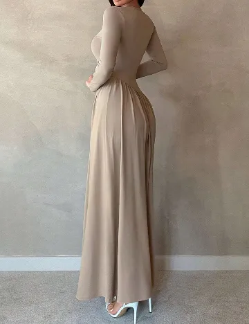 Rochie lunga SHEIN, bej Crem