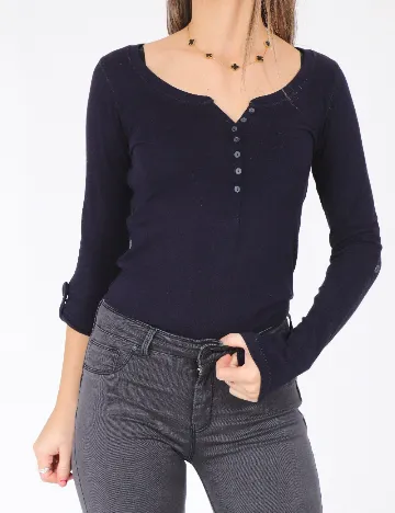 Bluza Bershka, bleumarin