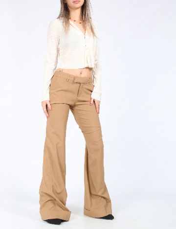 Pantaloni Zara, maro