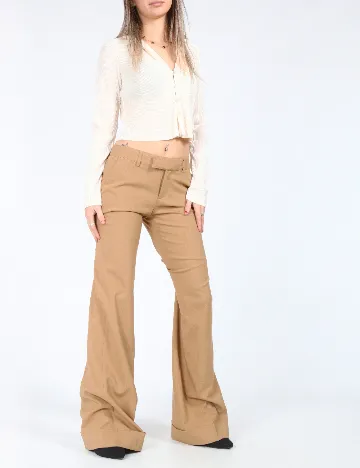 Pantaloni Zara, maro