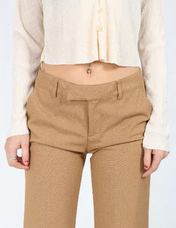 Pantaloni Zara, maro