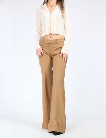 Pantaloni Zara, maro