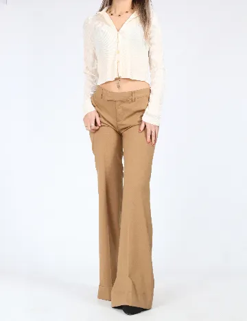 Pantaloni Zara, maro