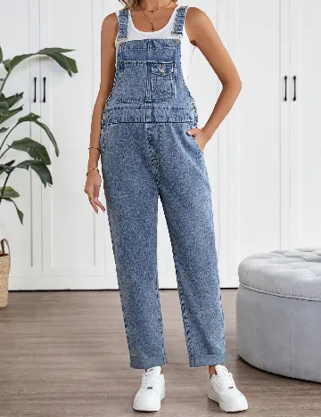 Salopeta SHEIN, albastru Albastru