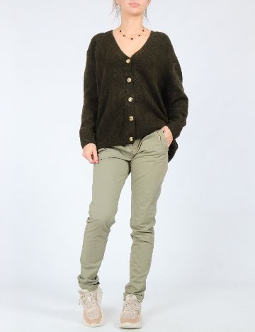 Cardigan Oversize Zara, verde