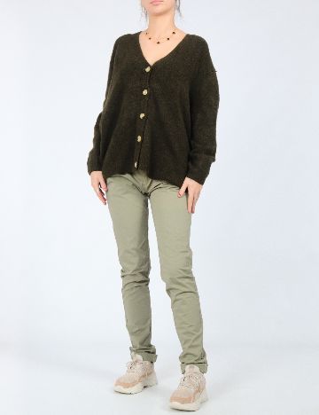 Cardigan Oversize Zara, verde