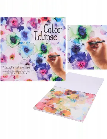 Carte de colorat inversa cu 32 ilustratii KONIMPEX, mix culori