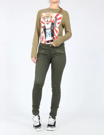 Pantaloni Bershka, verde