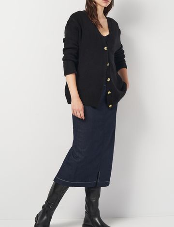 Cardigan Oversize Zara, negru