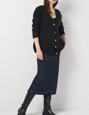 Cardigan Oversize Zara, negru