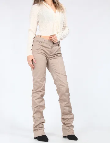 Pantaloni Zara, maro deschis