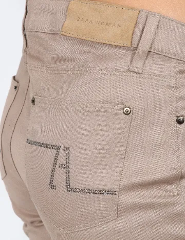 Pantaloni Zara, maro deschis