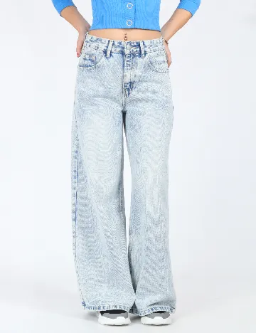 Blugi Dazy, albastru deschis