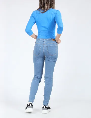 Blugi Bershka, albastru deschis